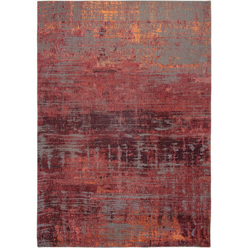 Louis De Poortere Atlantic Streaks 9125 Nassau Red Washable Polyester Flatweave Eco-Rug-Louis De Poortere-Rug Love - The Most Loved Rug Store